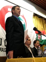 Vona Gábor, a Jobbik elnöke Jászberényben